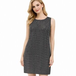 Calvin Klein | Size 8 | Black & White Patterned Sheath Dress